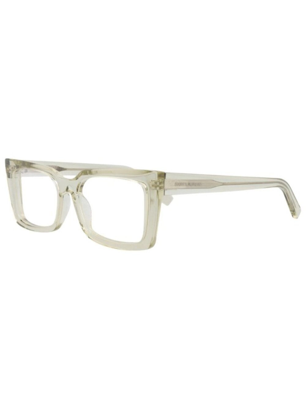 New Saint Laurent Women's Eyeglasses Cat Eye Acetate Frame Green Green